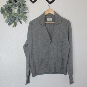 Silverdale 100% Pure Geelong Lambswool V-Neck Collared Button Front Cardigan